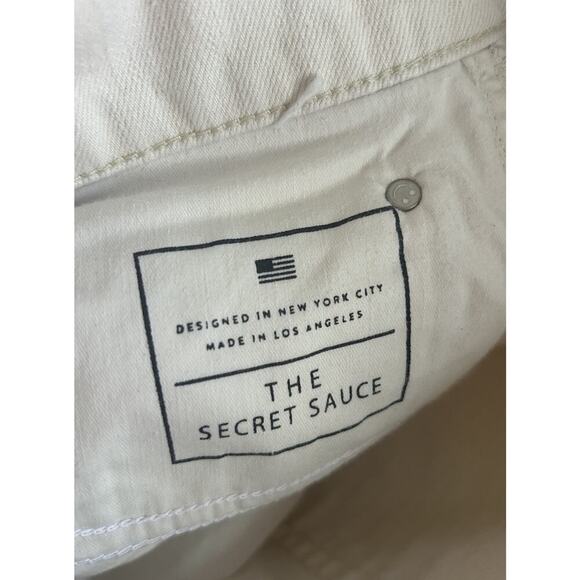 AYR The Secret Sauce jeans 34 Ivory Wide Leg High Waist High Rise - Picture 6 of 6